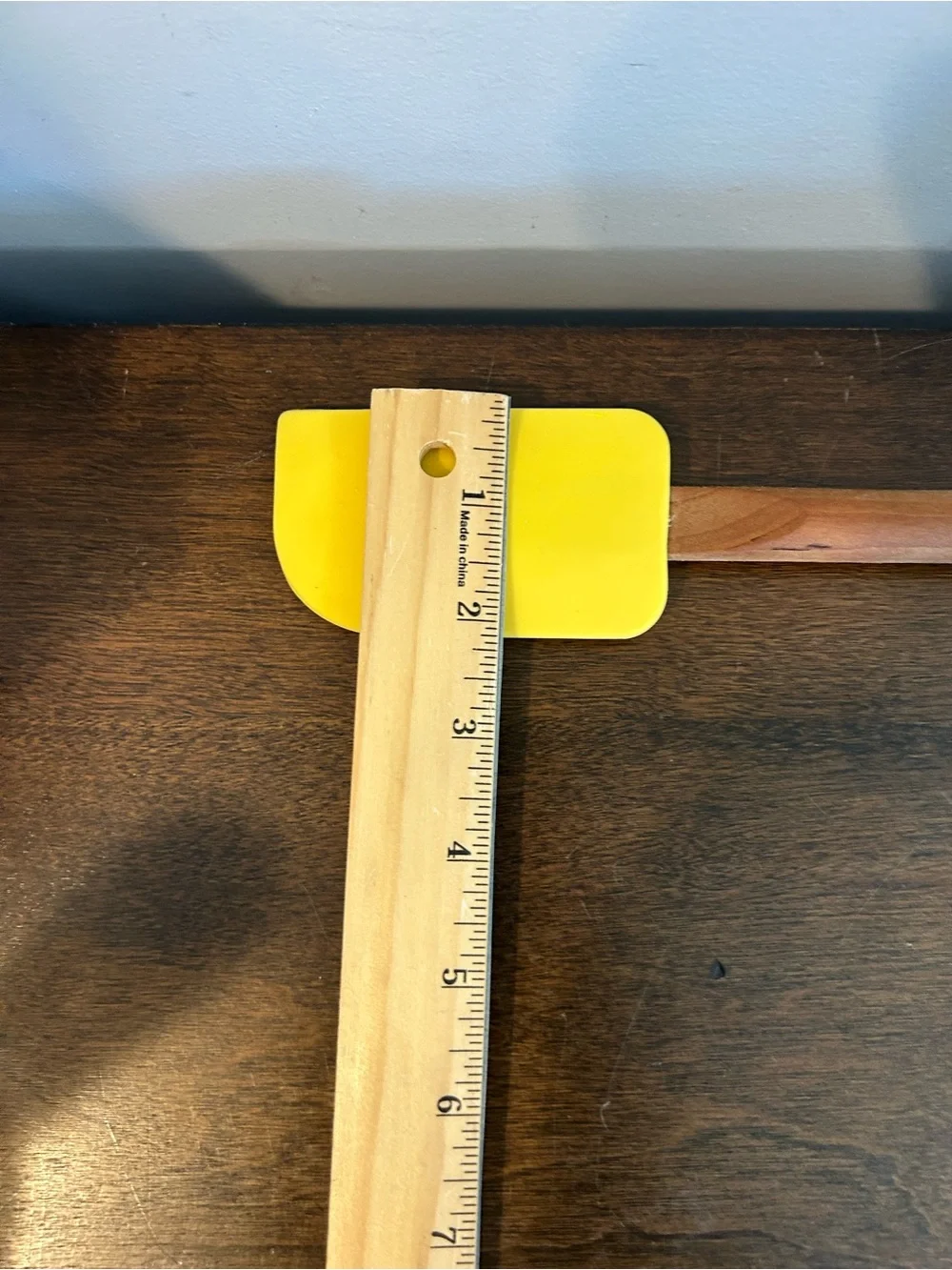 KitchenAid Yellow Silicone Mixer Spatula Scraper Cherrywood Handle 10.75 Inch***